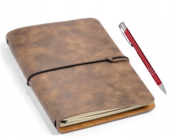Notes Retro Pamiętnik A5 eko skóra Notatnik