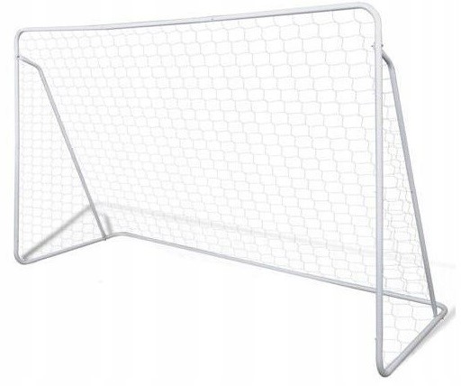 Bramka Do Piłki Nożnej z Siatką Piłkarska Przenośna 240 x 150 x 90 cm