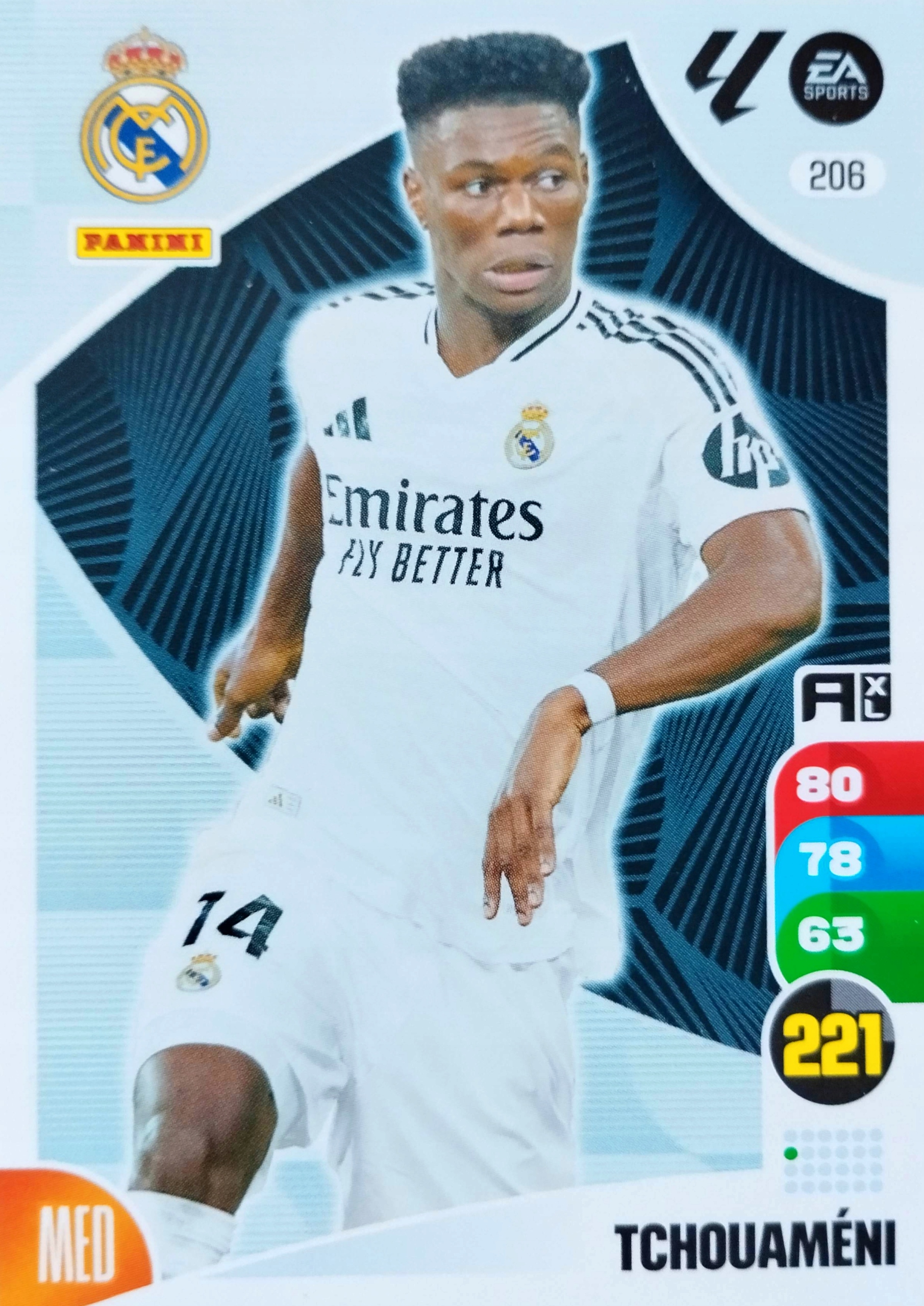 Panini La Liga 2024-25 2025 Base 206 Tchouameni Real Madryt