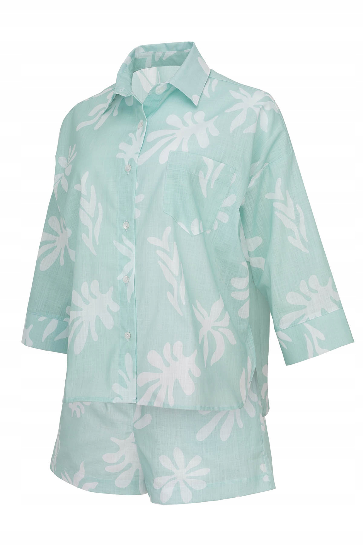 Dámské pyžamo RE-652 3/4 rukáv 100% bavlna Loungewear Pistáciová S