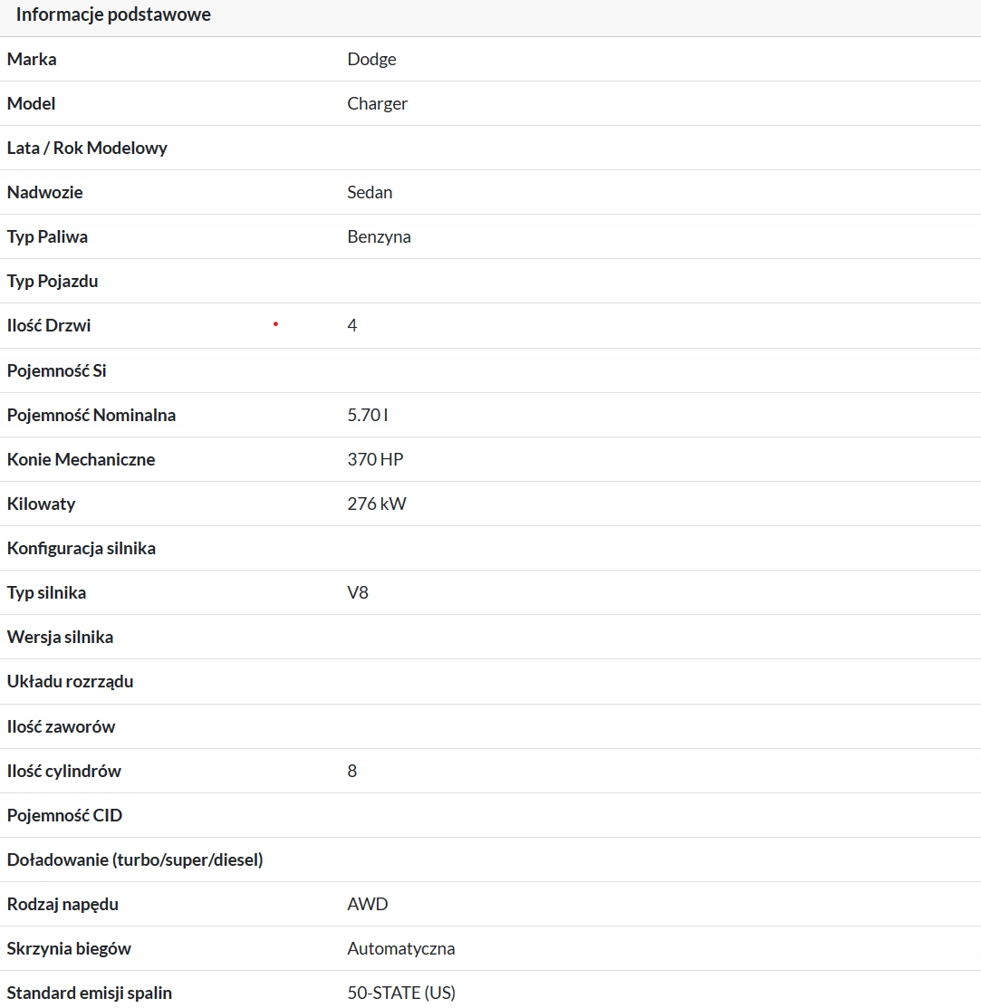 ORYGINAŁ DODGE CHARGER 15- KLAKSON LEWY PRAWY SYGNAŁ DZWIĘKOWY 0055306 Producent części Dodge OE