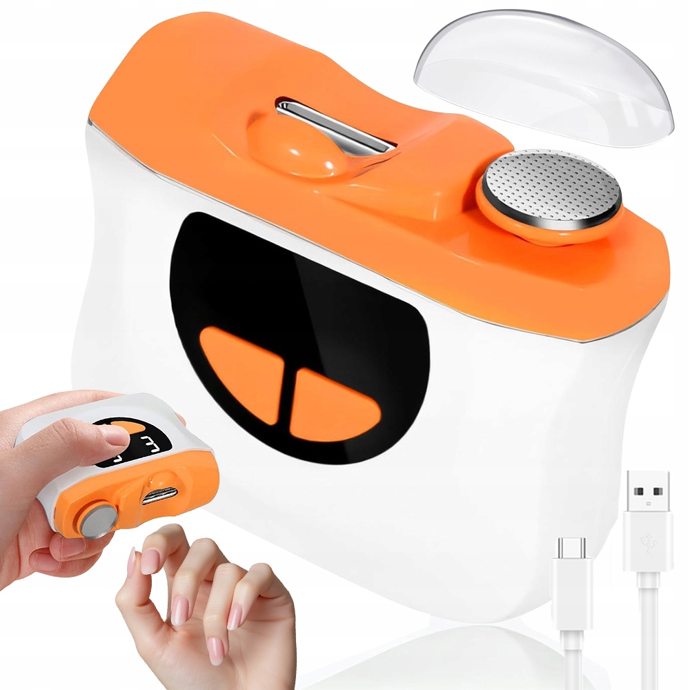 Elektrický Automatický Kleštičky Na Nehty S Led Světlem Usb 400MAH