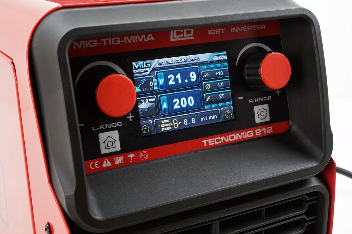 Spawarka inwertorowa MIG MMA TIG migomat Synergia Model TECNO MIG 212