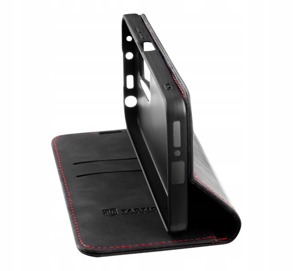 Taktyczne etui Xproof do Samsung Galaxy S25+ z klapką / otwierane na bok, czarne