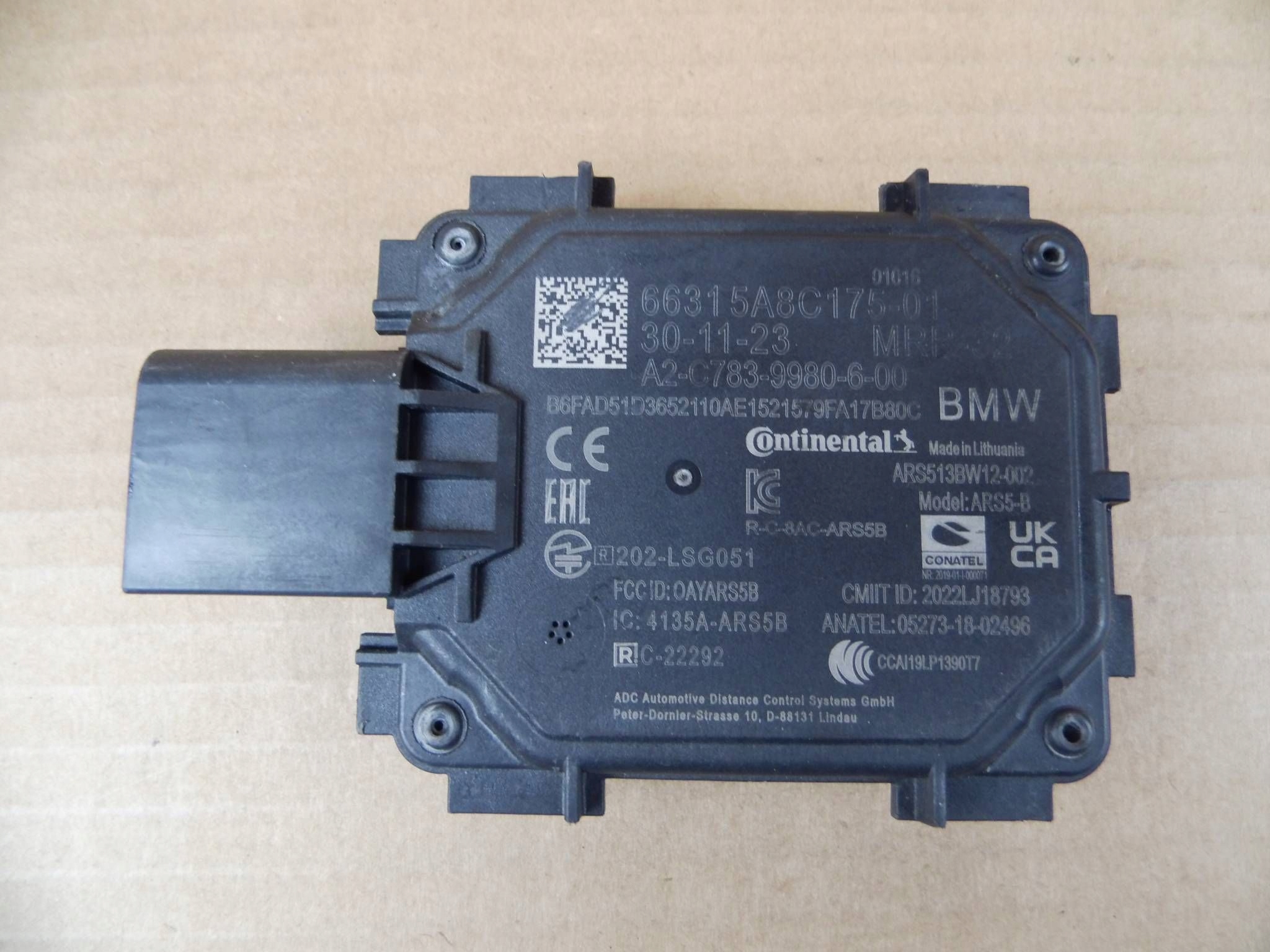 BMW 5 6 7 sensor dystansu odleglosci modulo DISTRONIC 5A8C175