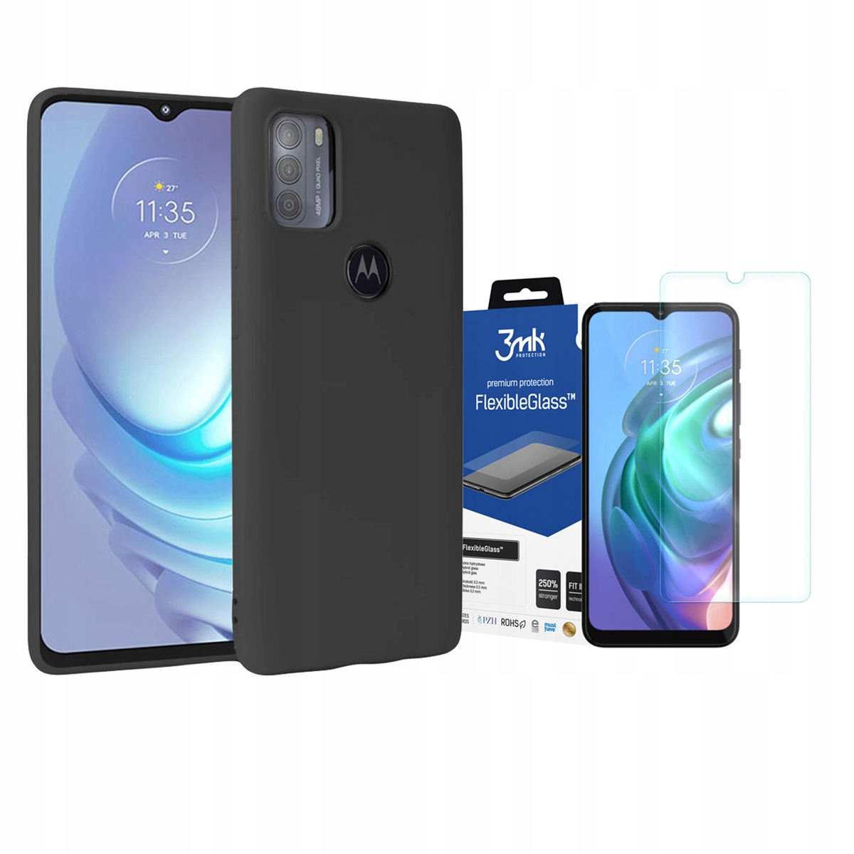 

Tpumatte Etui Case Do Moto G50 + Szkło 3MK Fg
