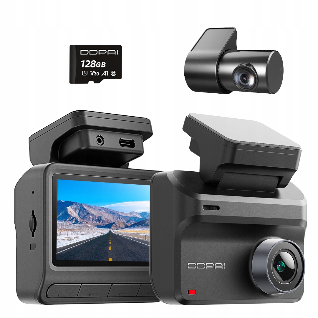 Automobilová Kamera Ddpai Z50 Pro Videorekordér 4K Gps Wifi Zadní +128GB