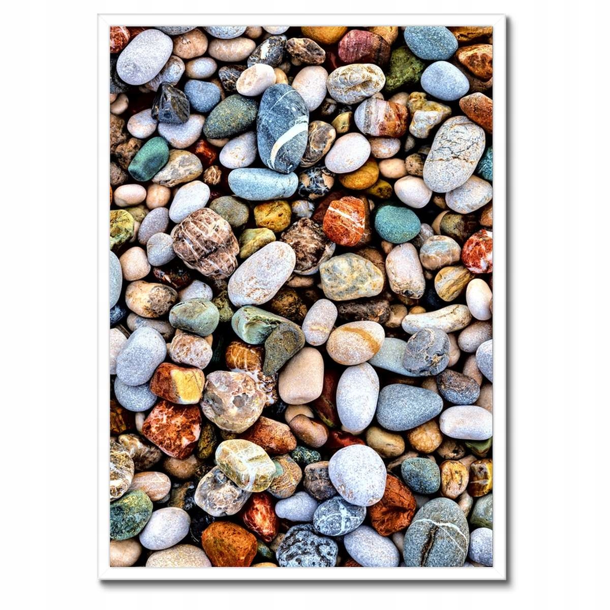 Plakáty v rámu 50x70 Barevné kameny Oblázek
