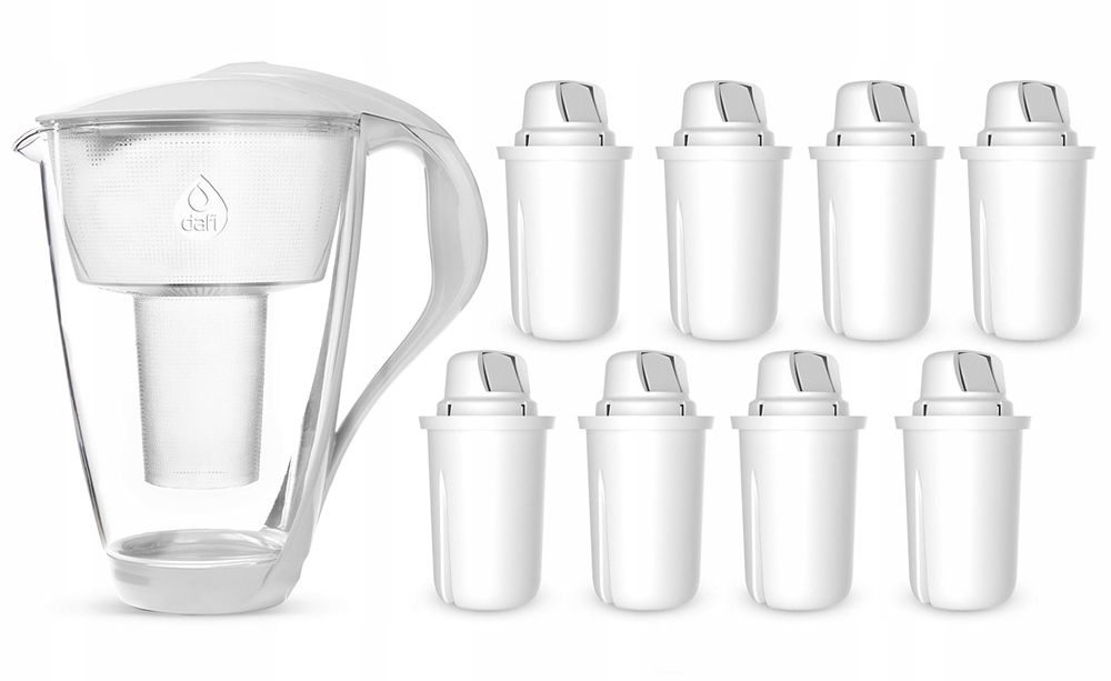 Szklany dzbanek filtrujący Dafi Crystal +8 filtrów