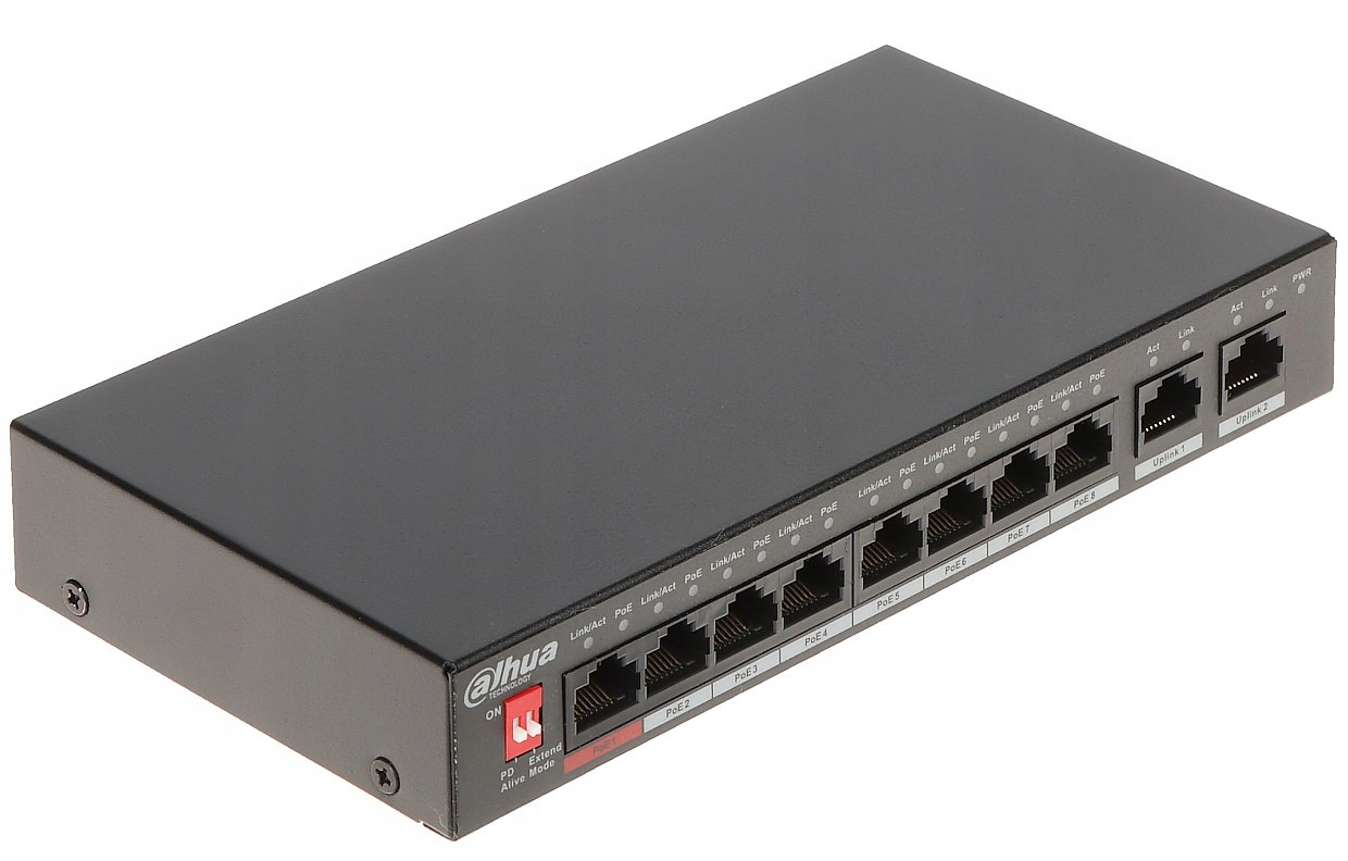 Switch Poe PFS3010-8ET-96-V2 8-PORTOVÝ Dahua