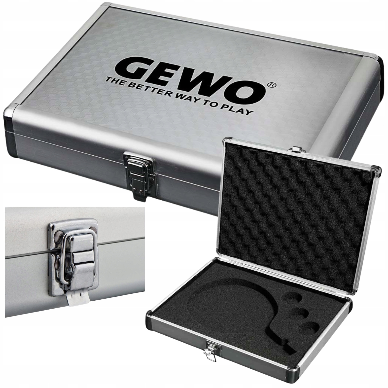 Hliníkové Obal Na Pálku Na Stolní Tenis Gewo, Obal Stříbrné