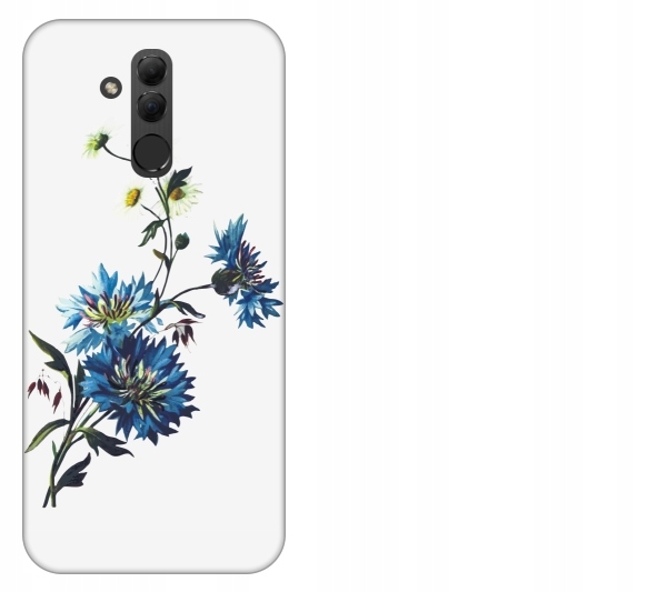 

Etui pokrowiec Huawei Mate 20 Lite Kwiat niebieski