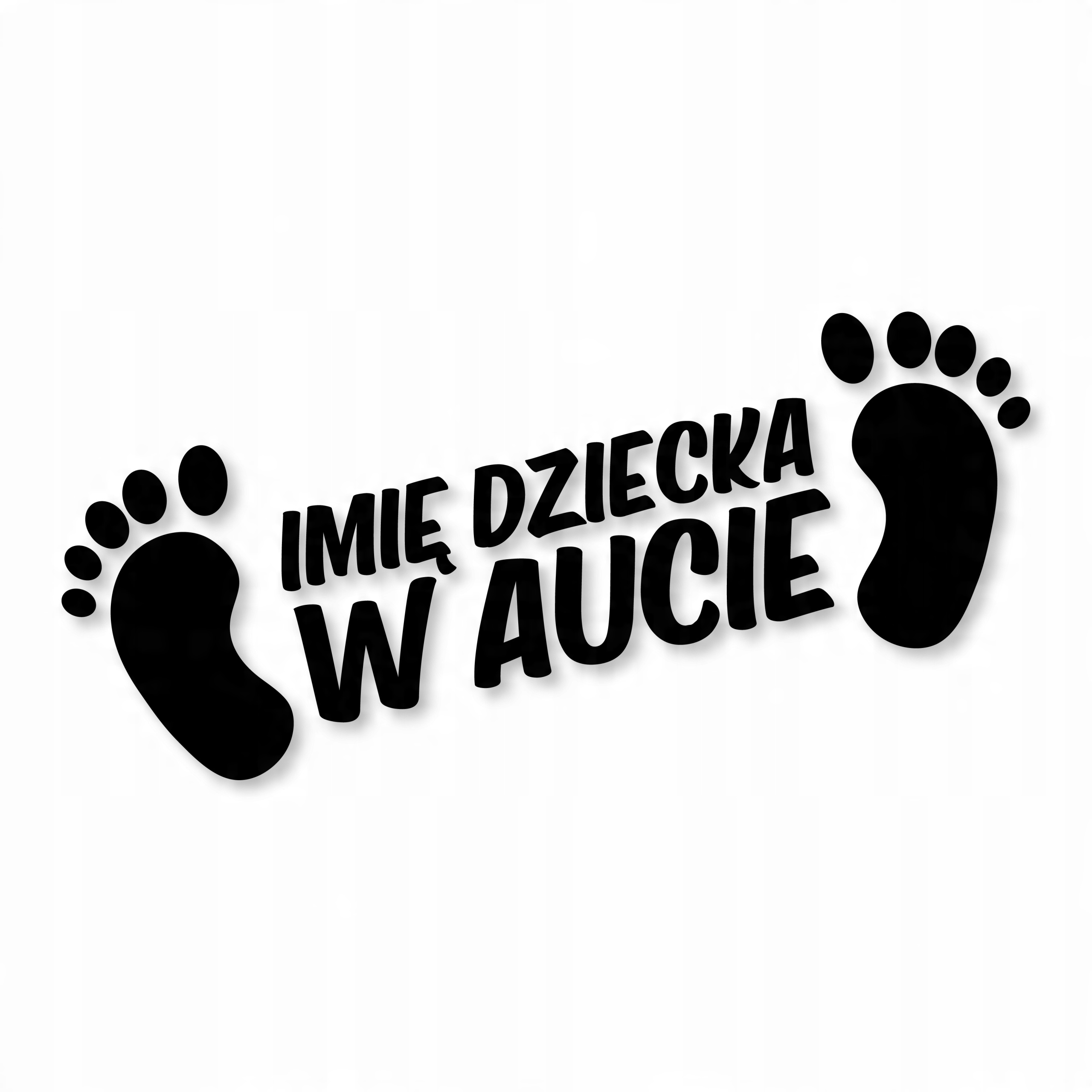 

Naklejka Dziecko w Aucie 40x14 cm Imię Dziecka