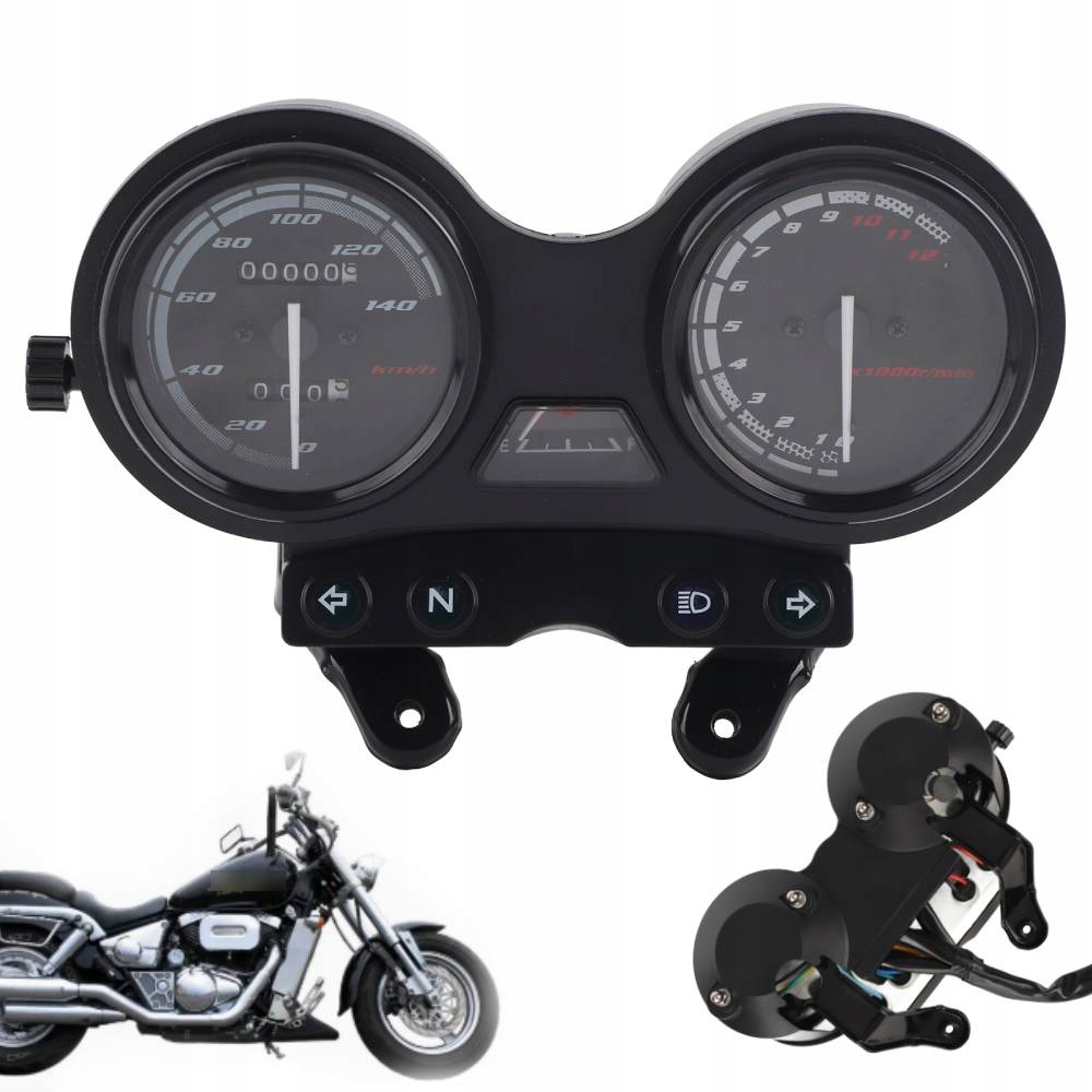 Prędkościomierz Do Motora Motocyklowy LCD 12V Zamiennik Do Ybr 125