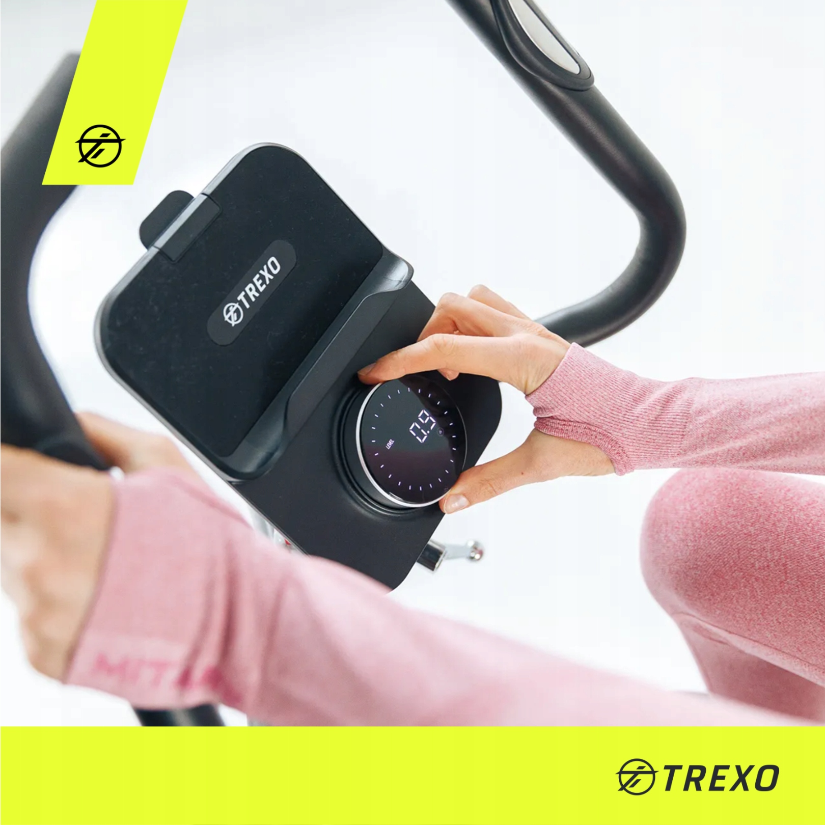 Rower stacjonarny treningowy TREXO czarny EB300 Model EB300