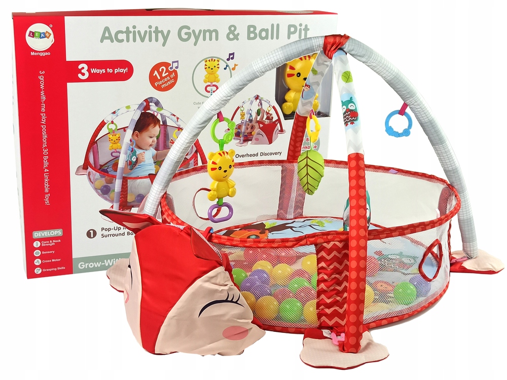 Mata edukacyjna Lisek 650x650 mm Lean Toys