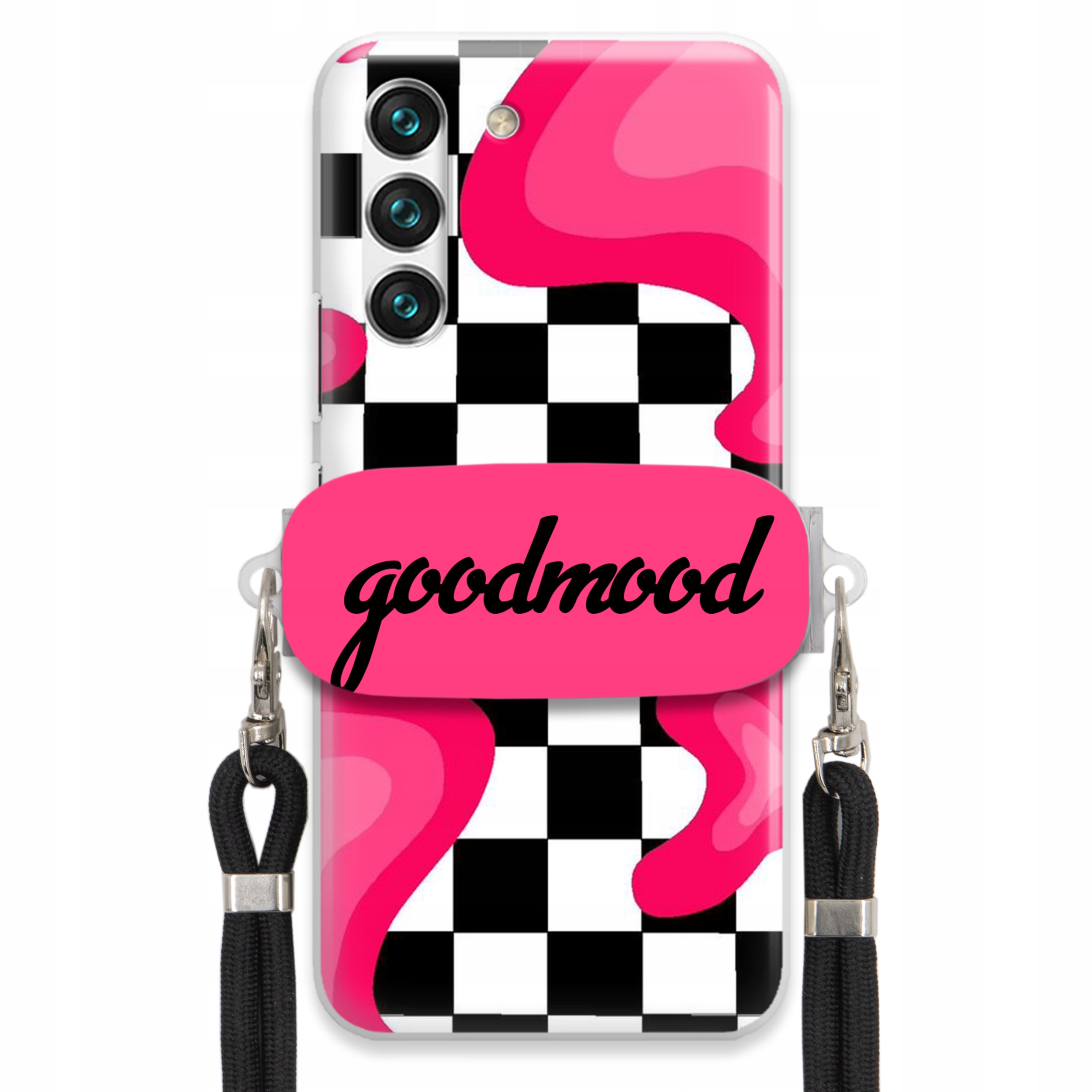 Pouzdro Pro Samsung S22 Sada Case Držák Na Vodítko Černá Pro Teenagery Splash