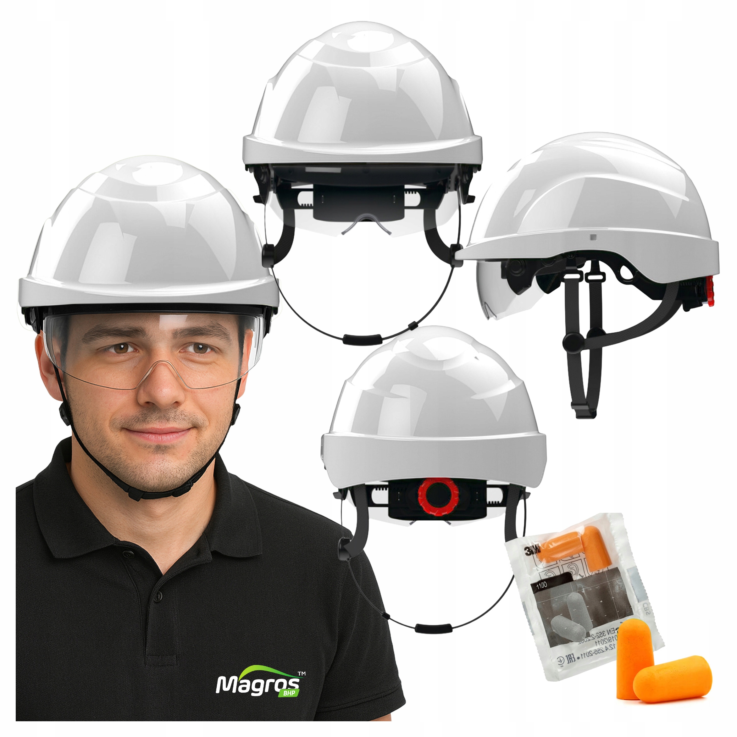 Elektroizolační ochranná přilba Bozp Průmyslová přilba Atest Protekt Atra 20