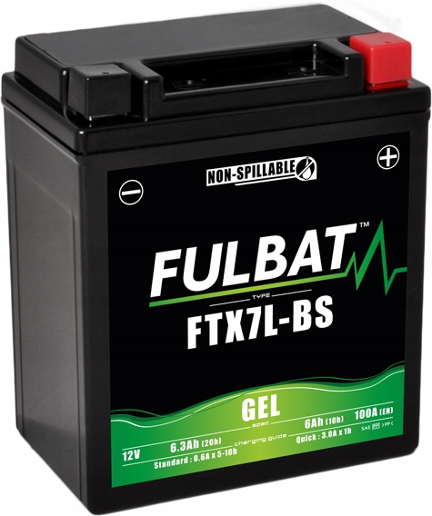 Akumulator Fulbat Ful Gel FTX7L-BS YTX7L-BS (Żelowy, bezobsługowy)
