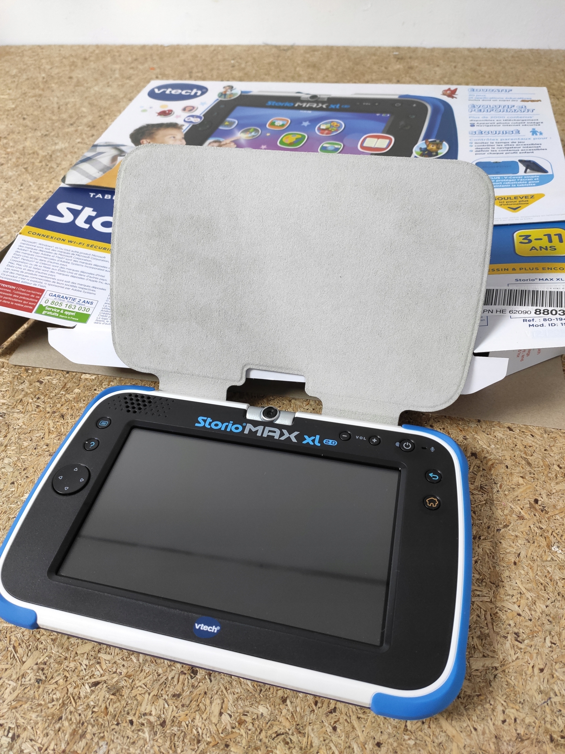 Etui Support bleu pour tablette Storio MAX 5'' et 2.0 5'' - VTech