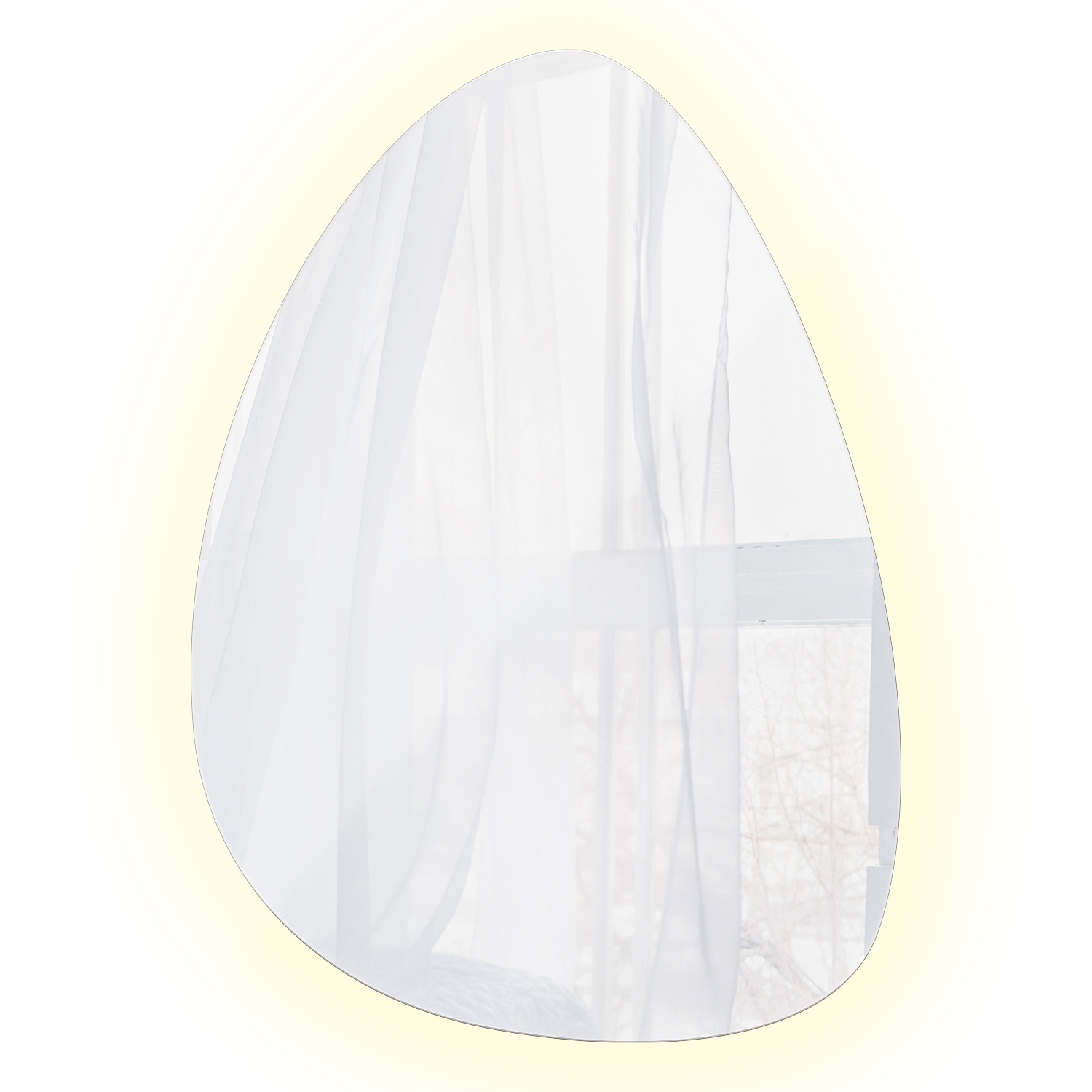 Koupelnové Zrcadlo s neutrálním Led osvětlením 4000K Minimalistické 64x90