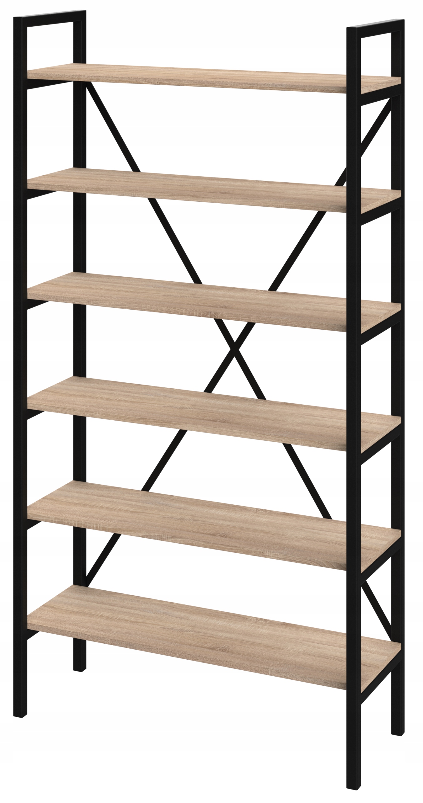 Regál Loft Medium-LAM 190x100x30 D6 na knihy (mnoho barev desky)