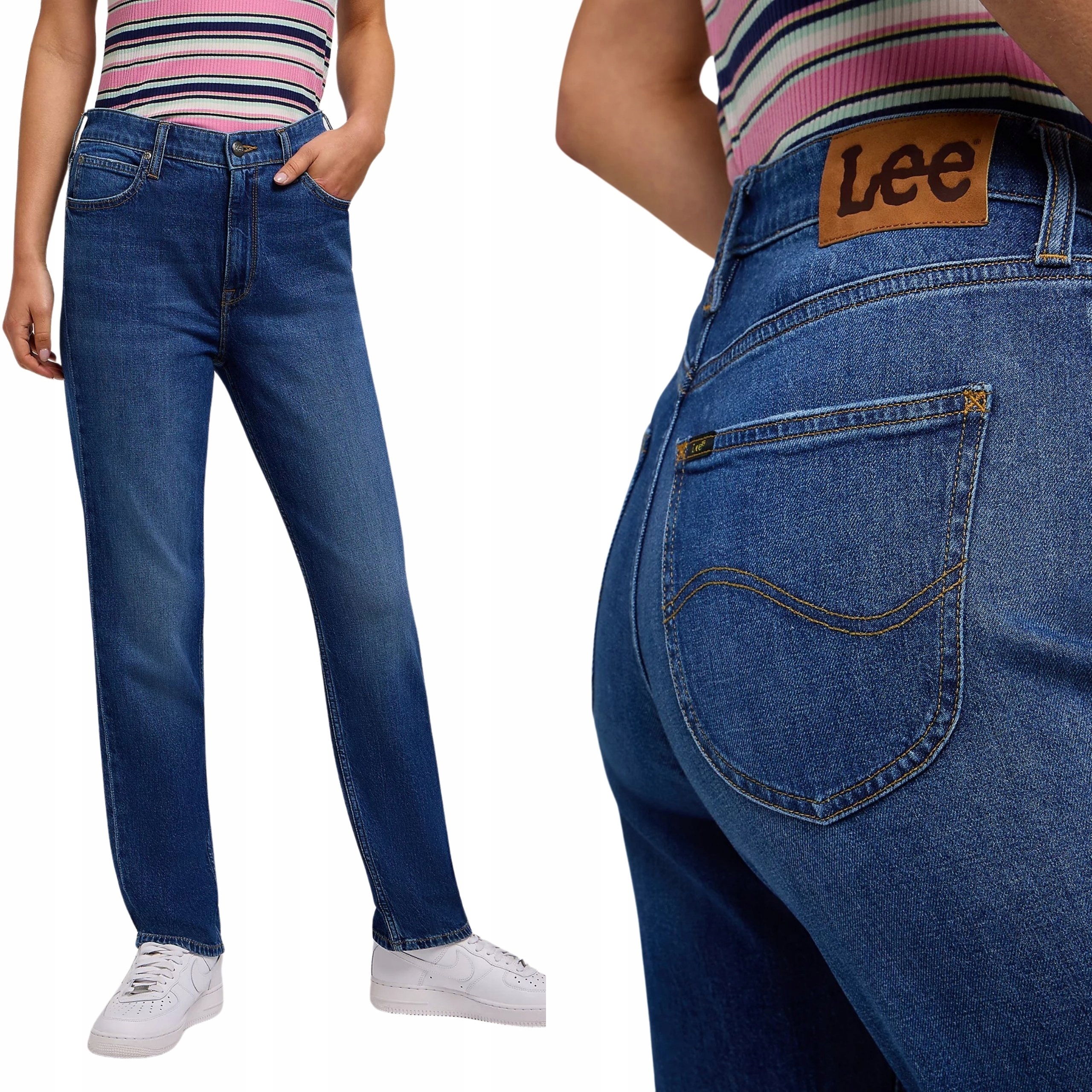 Lee kalhoty Blue jeans Straight Carol_ W29 L33