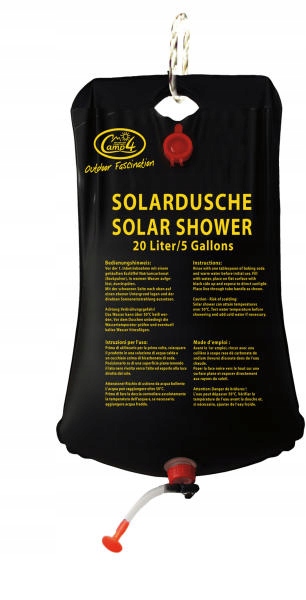 Przenośny Prysznic Solarny 20 L na pole kempingowe