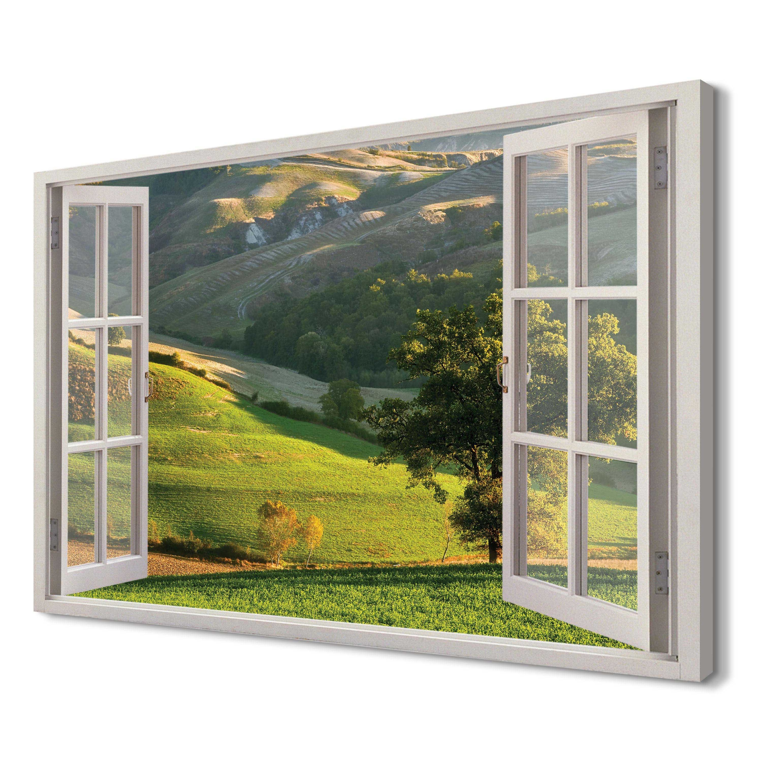 

Toskania Obraz okno canvas 3d 120x80 do sypialni