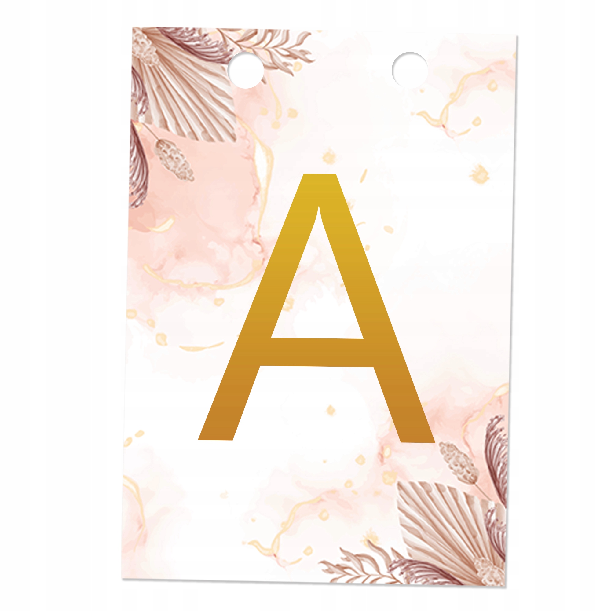 

Baner Litera Flagietka Złota Girlanda Ślub Boho Y7