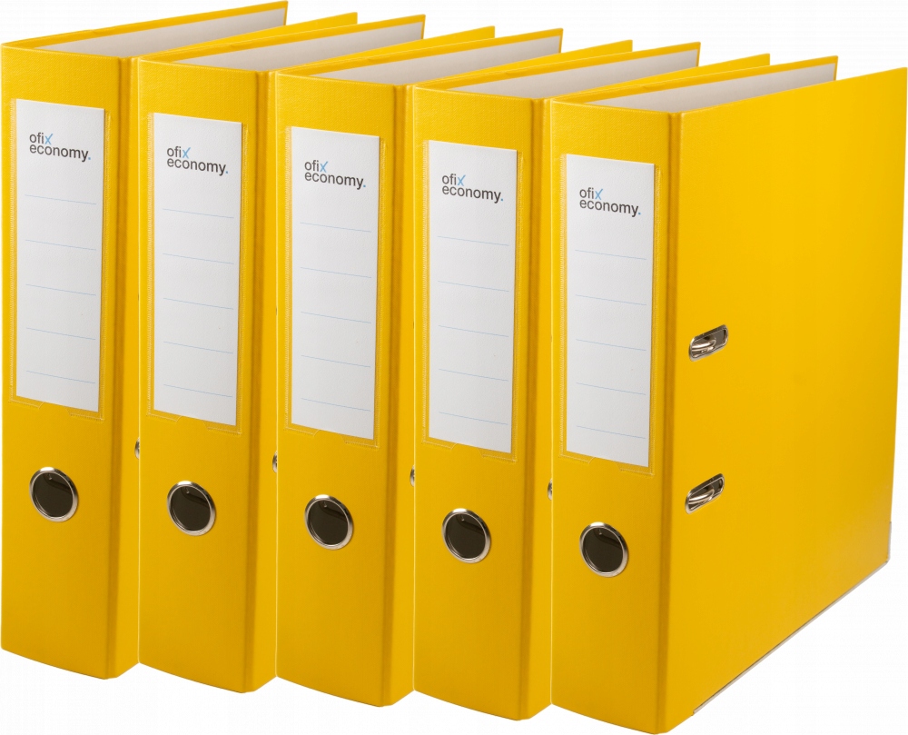 

Segregator A4 Szeroki 75mm Okuty Żółty x 5 szt