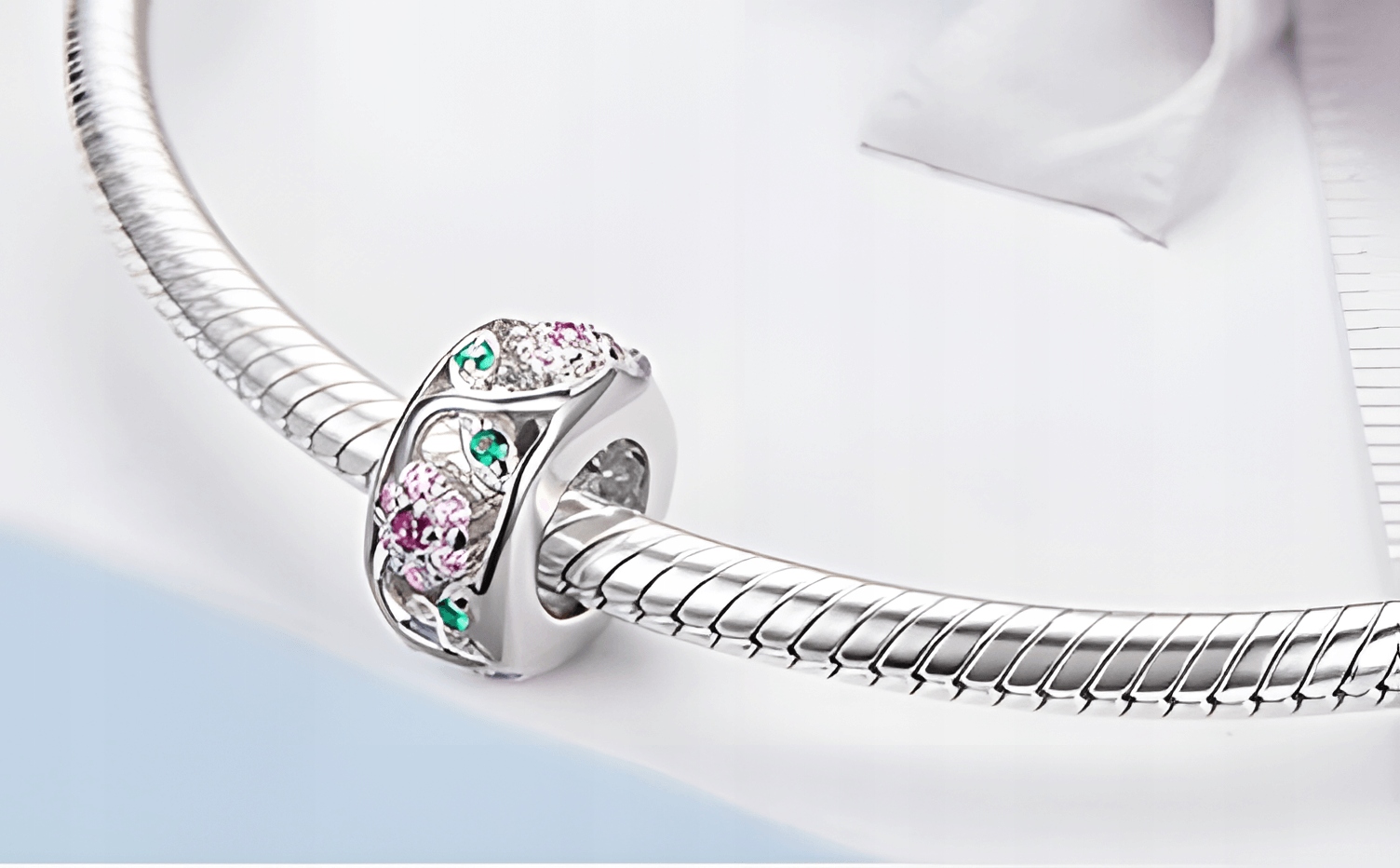 Charms PRZEKŁADKA SEPARATOR KWIATY LATO S925 Marka Inna marka