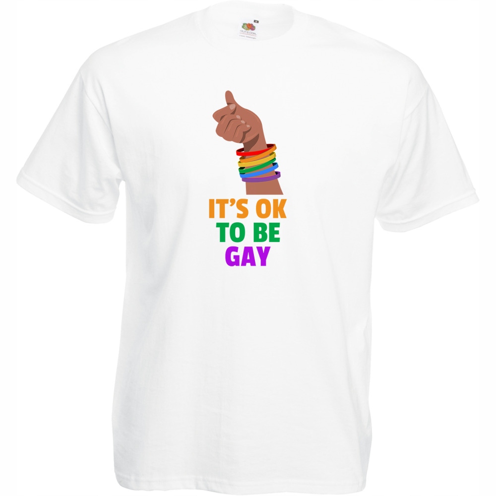 

Koszulka its ok to be gay Lgbt L biała