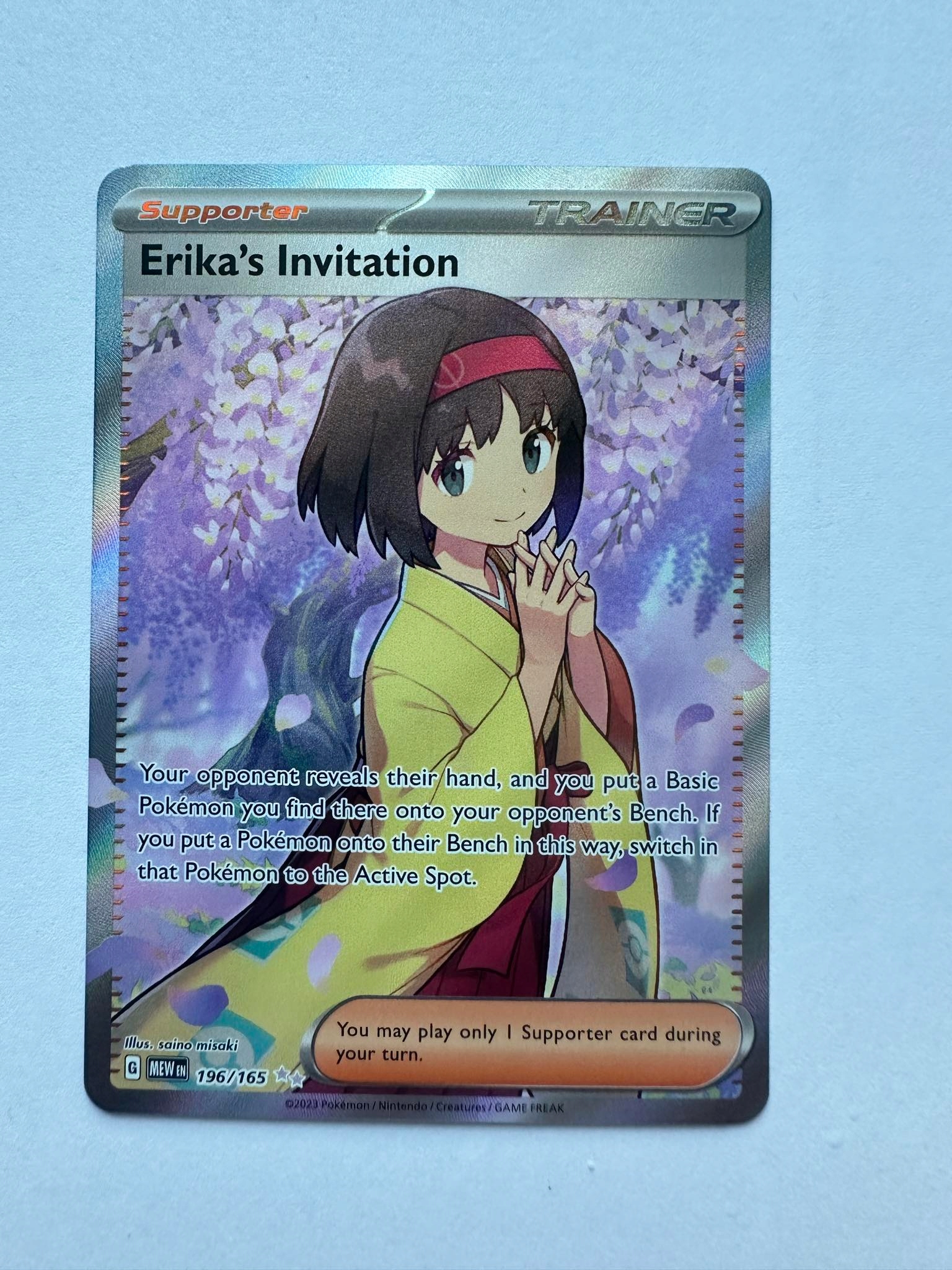 Karta Pokemon: Erika's Invitation (MEW 196) / 151