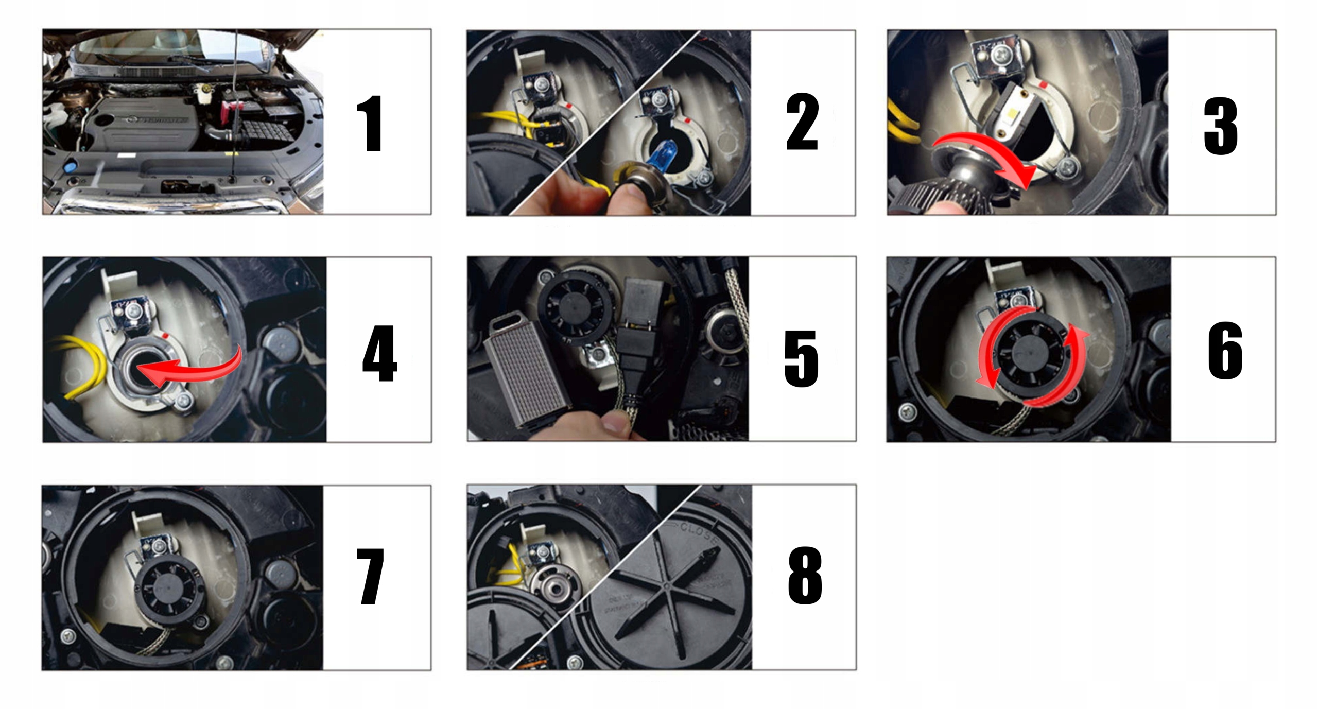 ŻARÓWKI MINI LED HB4 MOCNE 20000LM CANBUS 6000K Model HB4 ZES