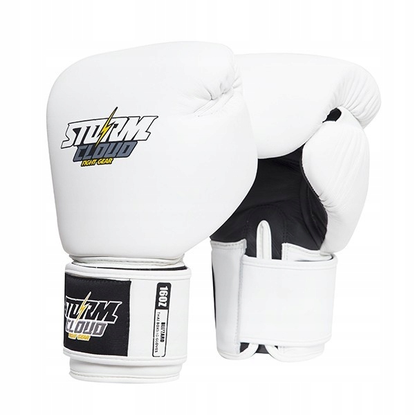 StormCloud Rukavice pro Muay Thai Blizzard Classic Bílé 10oz
