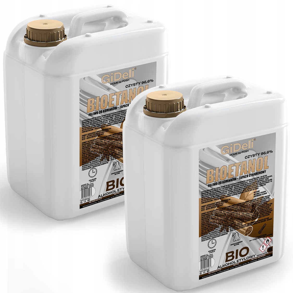 Bioetanol do krbu 2x10 l s vůní skořice, biopalivo