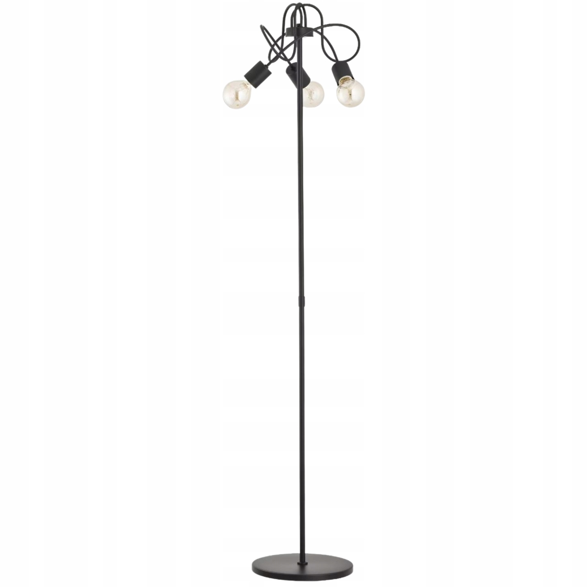 Podlahová lampa čierna Alfa Tango 3x60W 162 cm kovová, stojaca Alfa