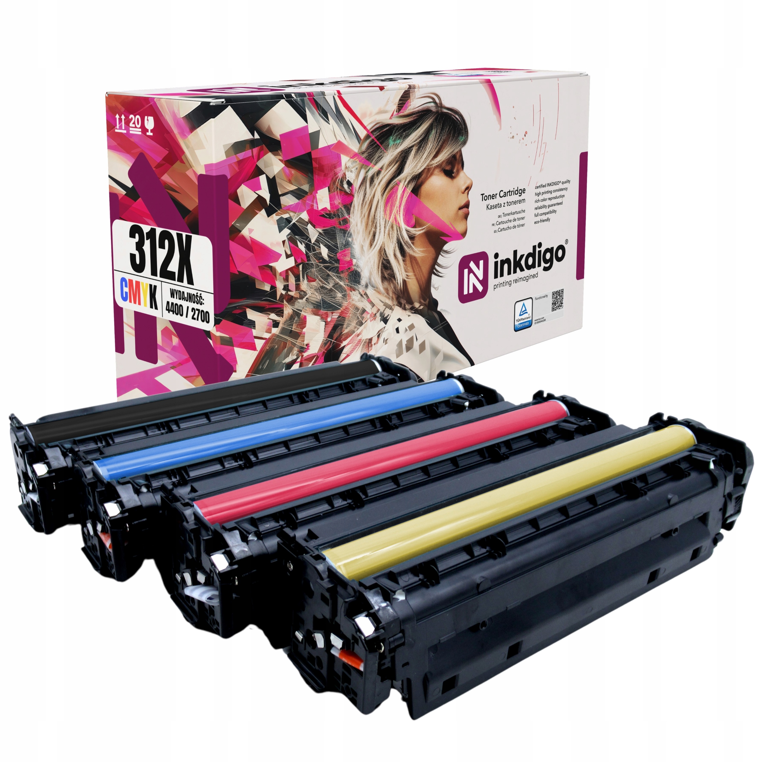 4x Toner Pro Hp 312A Hp 312X CF380X -CF383A Hp M476