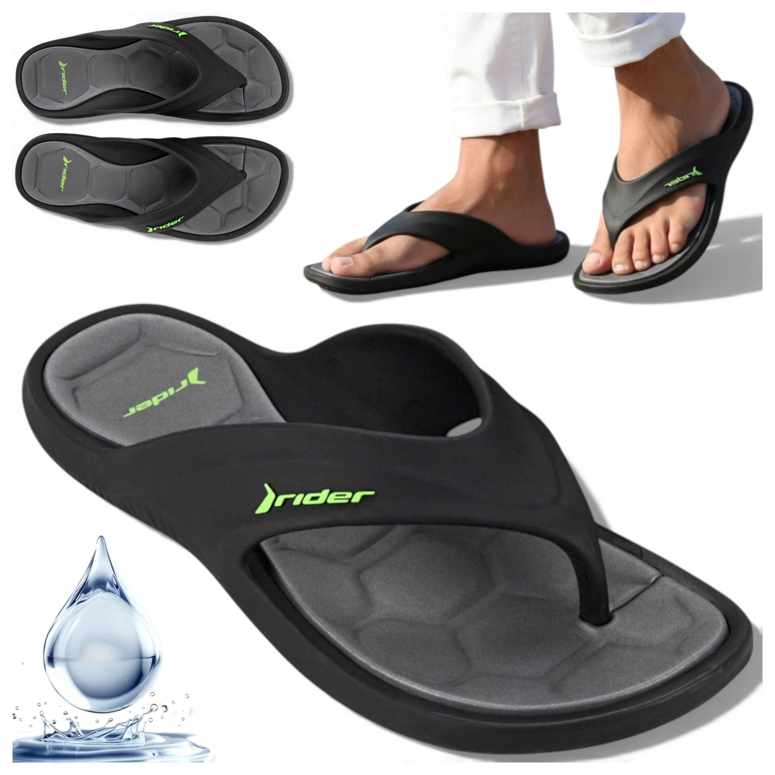 43 Rider Pánské žabky do bazénu plážové protiskluzové nazouváky domácí panenky