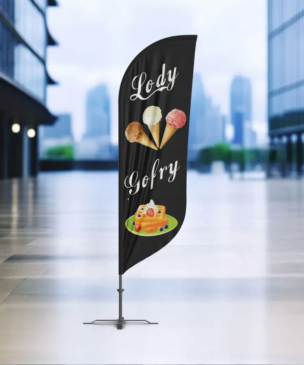 Lody nr 18 Beachflag Winder Flaga