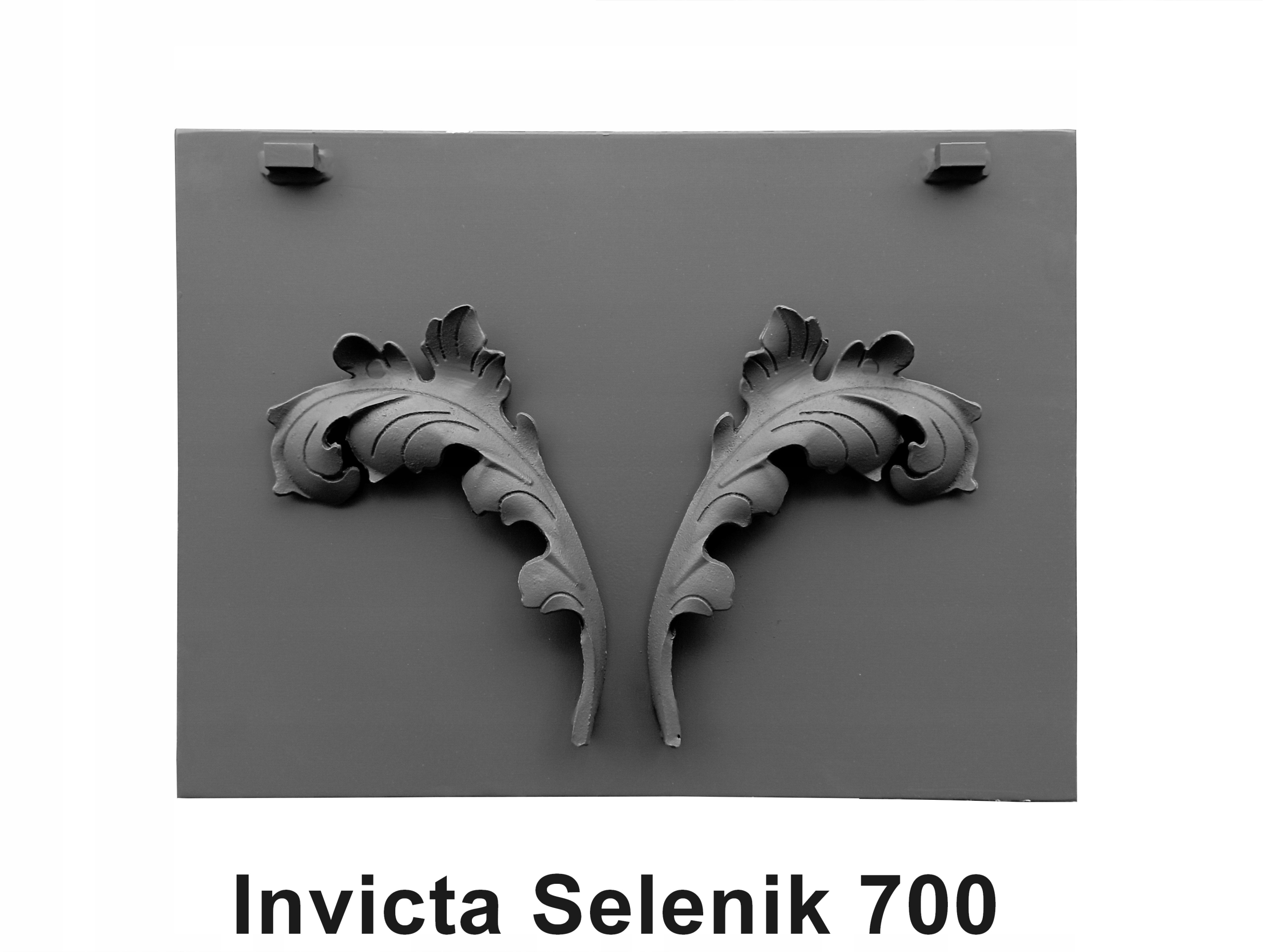 Litinová zadní deska pro vložku Invicta Selenik 700 č. Fb 60 700297 Ozdobná