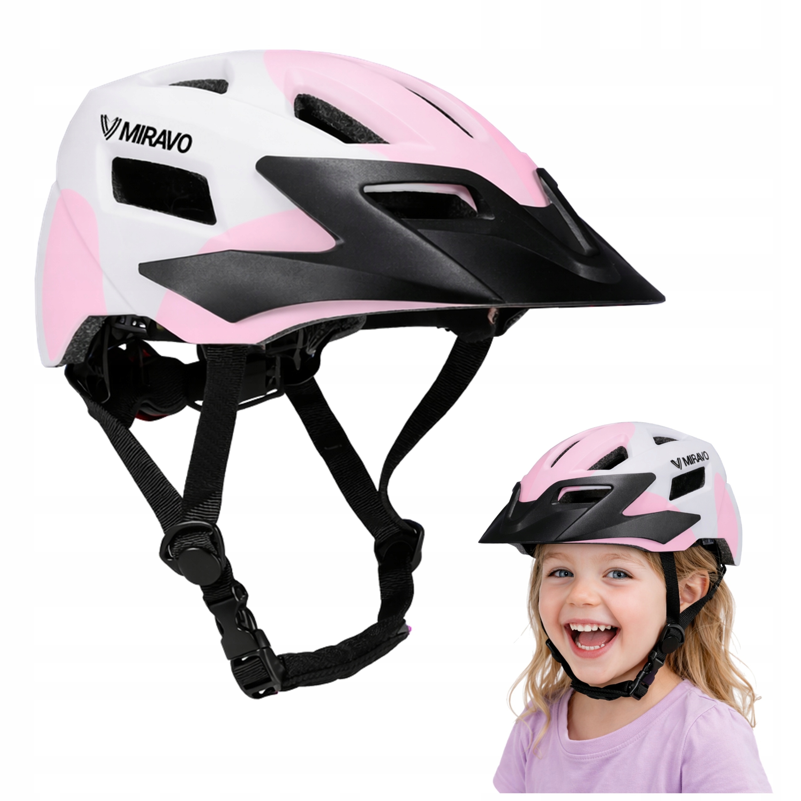 Kask Rowerowy Dziecięcy Regulowany Rozmiar 48-52 CM Xs Lekki Na Hulajnogę