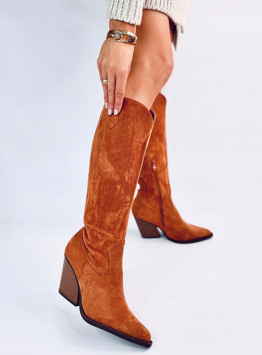 Kozaki kowbojki RUSSE CAMEL 40 Długość wkładki 1 cm