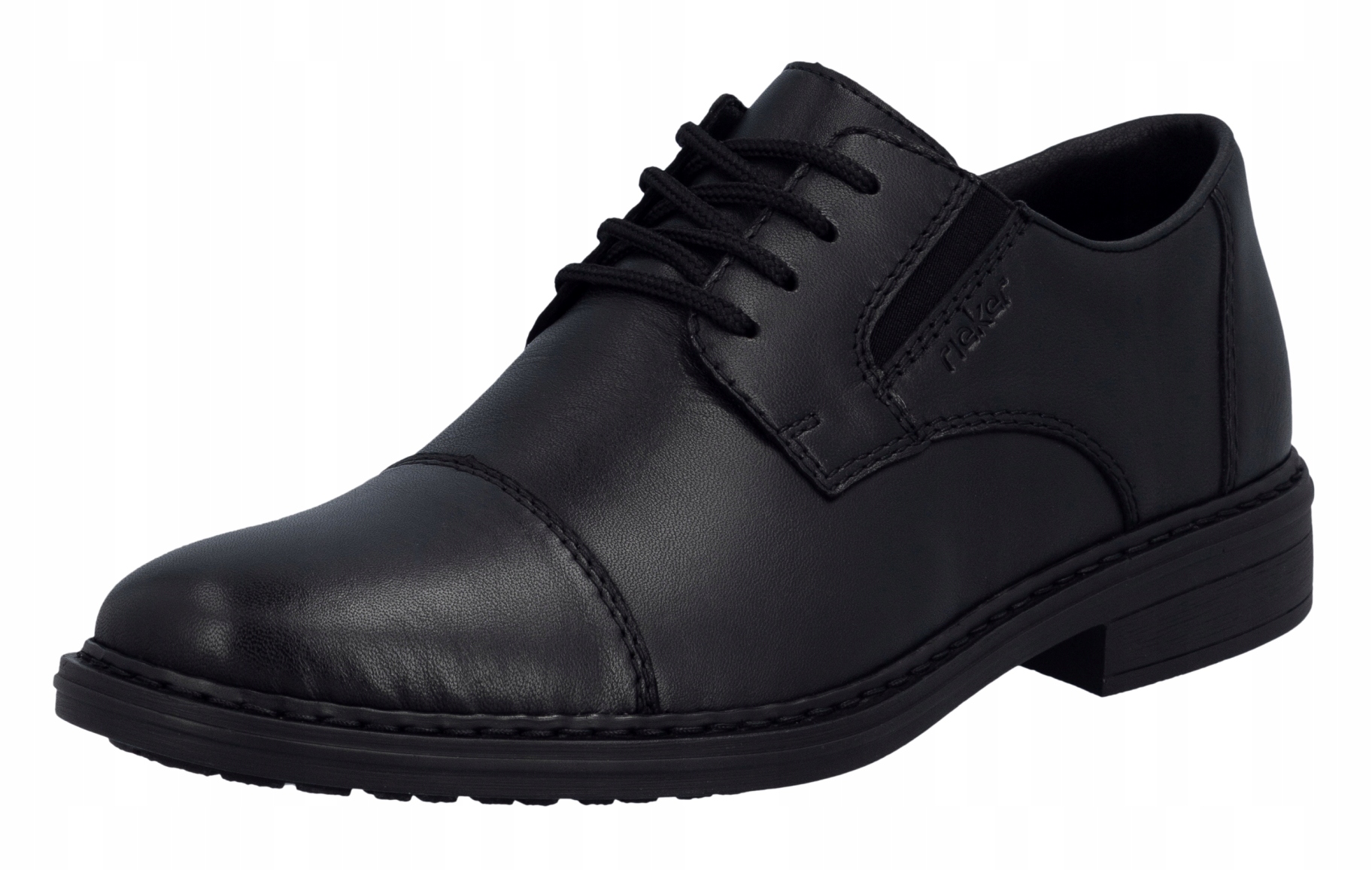 Rieker 17625-00 vel.42 černé kožené elegantní pánské polobotky