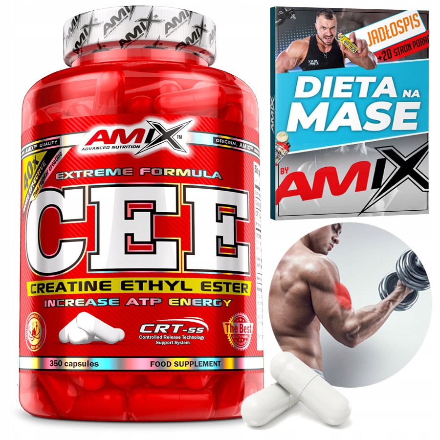 Nejsilnější Kreatin Etyl Ester Cee 40x účinnější, 350 kapslí