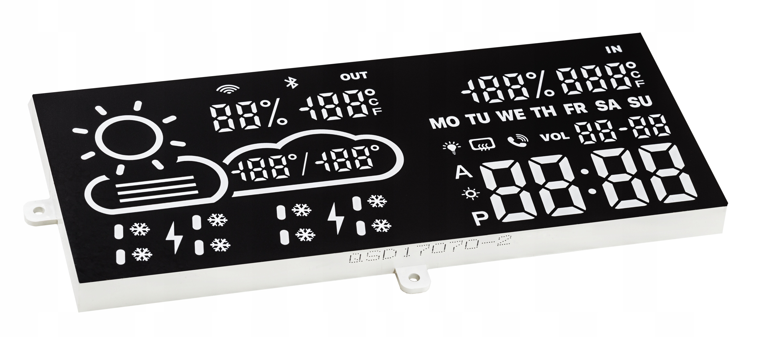 FDS-06A: Meteorologická stanica WiFi 2,4 GHz, čierna, tenká