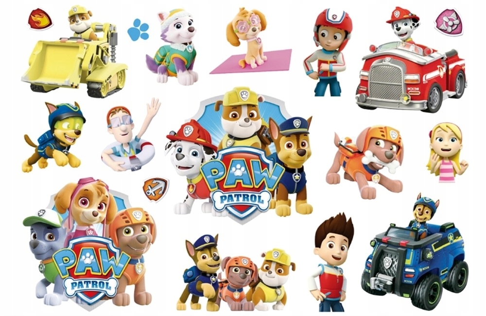 TATUAŻE DLA DZIECI ZMYWALNE TYMCZASOWE PSI PATROL