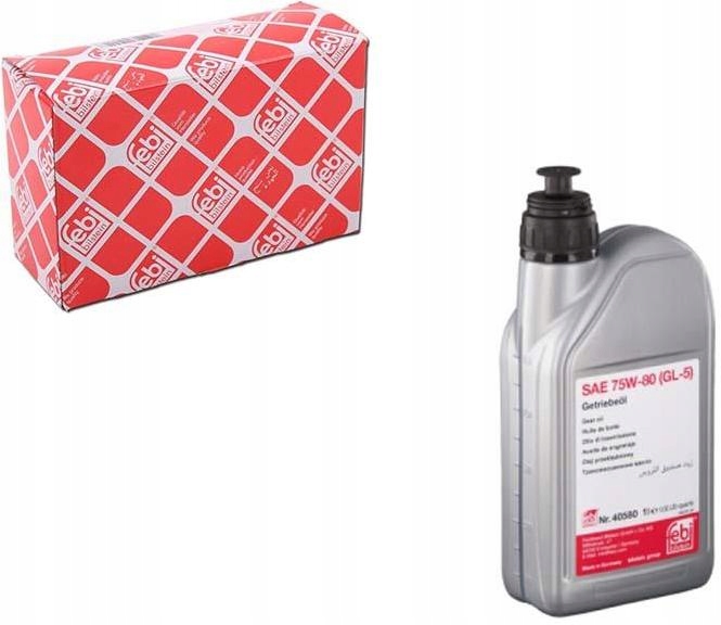 FEBI 40580 OLEJ PRZEKŁADNIOWY 75W80 ŻÓŁTY 1L