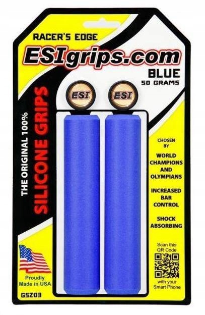 Esi Grips chwyty Racer's Edge 50g niebieskie+korki